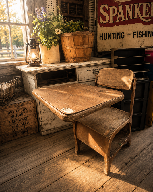 Vintage School Desk