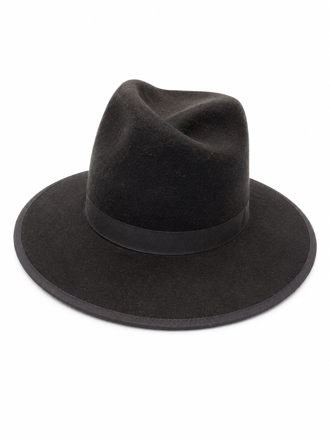 Black Felt Fedora Hat