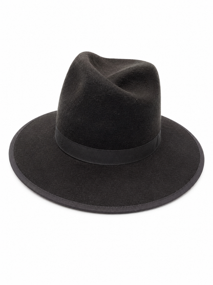 Black Felt Fedora Hat