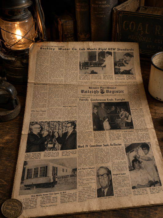 1971 Beckley Post-Herald Raleigh Register Newspaper Page