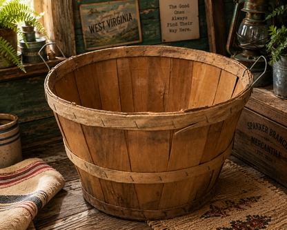 Wooden Orchard Basket