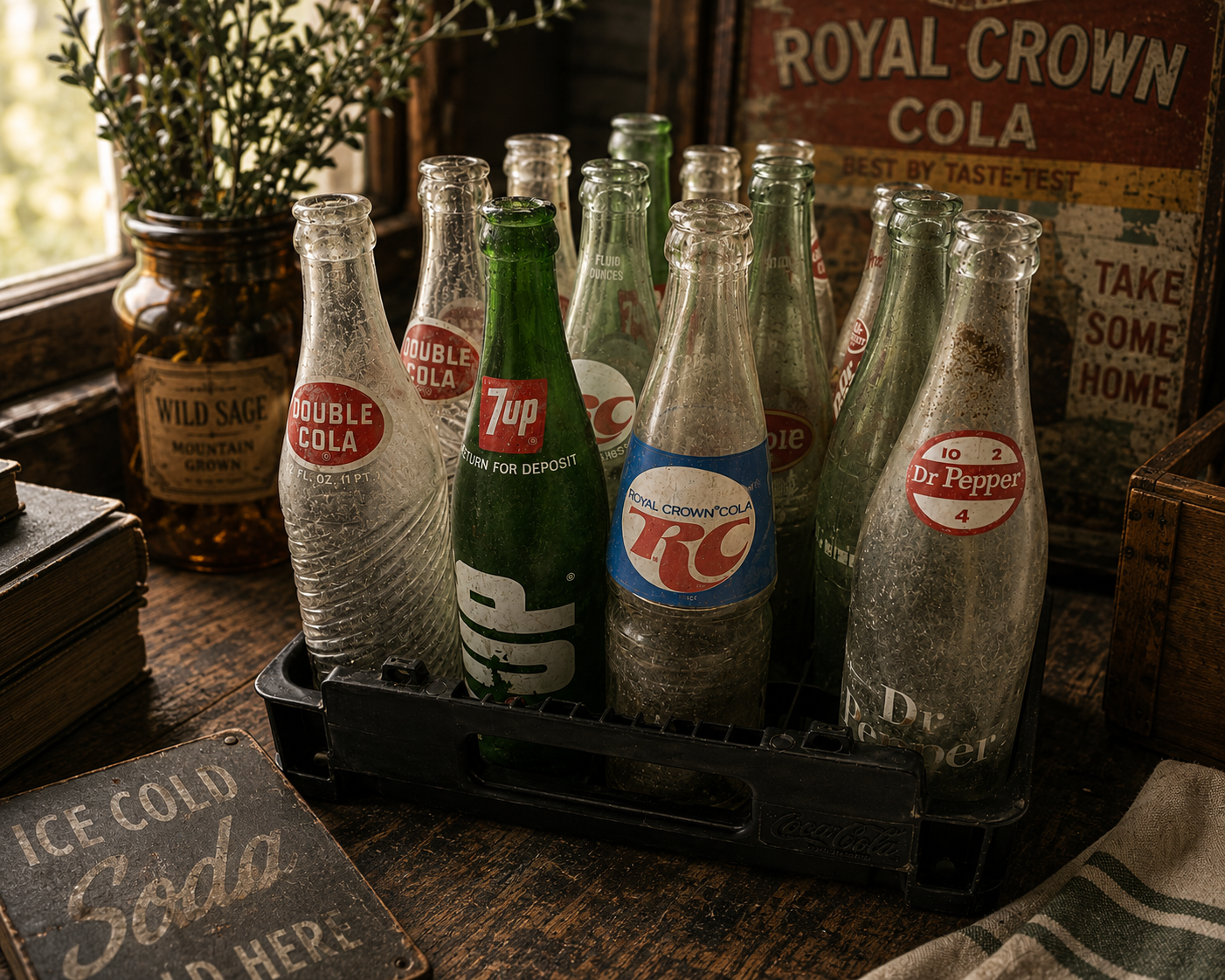 Vintage Soda Bottle Collection (Lot)